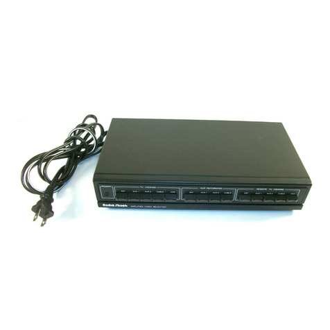 Radio Shack Amplified Video Selector User manual