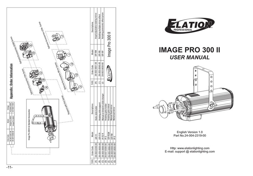 Elation IMAGE PRO 300 II user manual