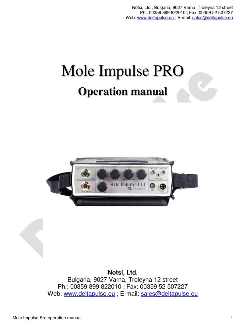 DeltaPulse Mole Impulse PRO Operation manual