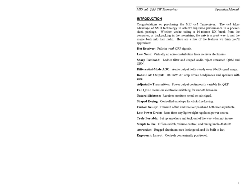 MFJ Cub Operation manual