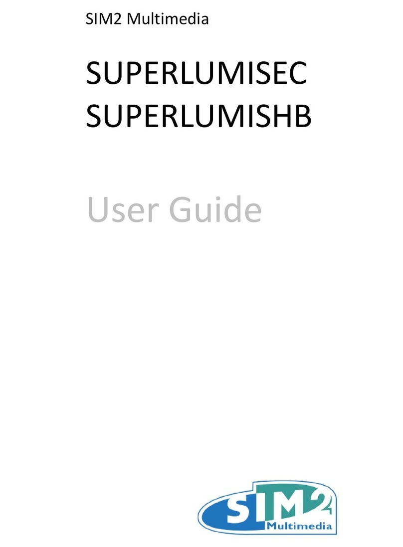 Sim2 SUPERLUMISEC user guide
