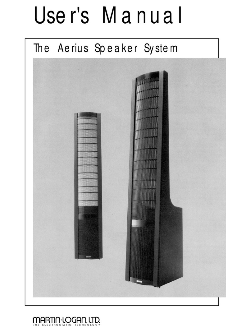 MartinLogan Aerius user manual