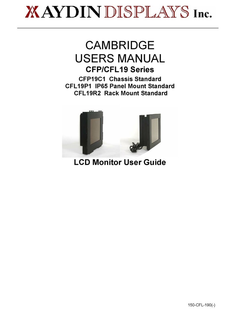 Aydin Displays CFP Series User manual Aydin Displays CFP Series User manual