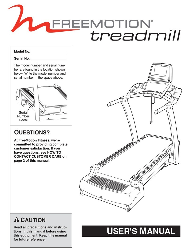 FREE MOTION Treadmill User manual