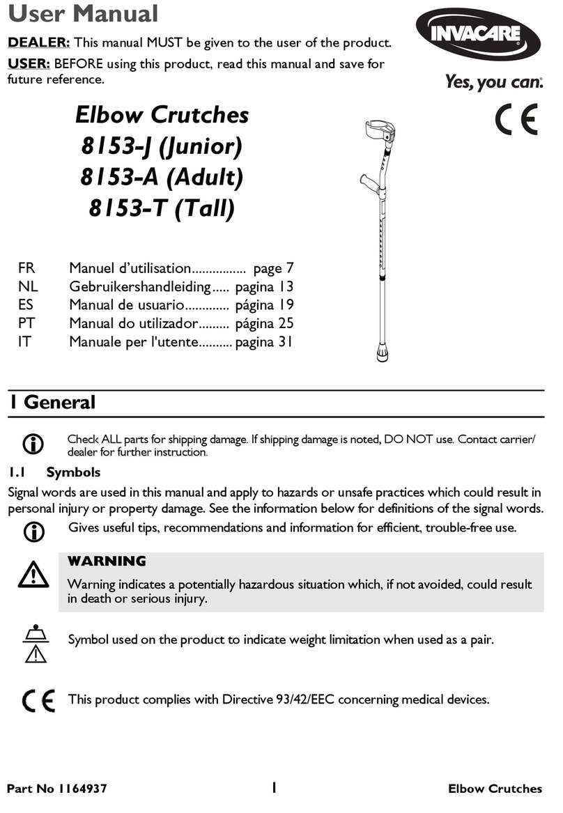 Invacare 8153-J User manual