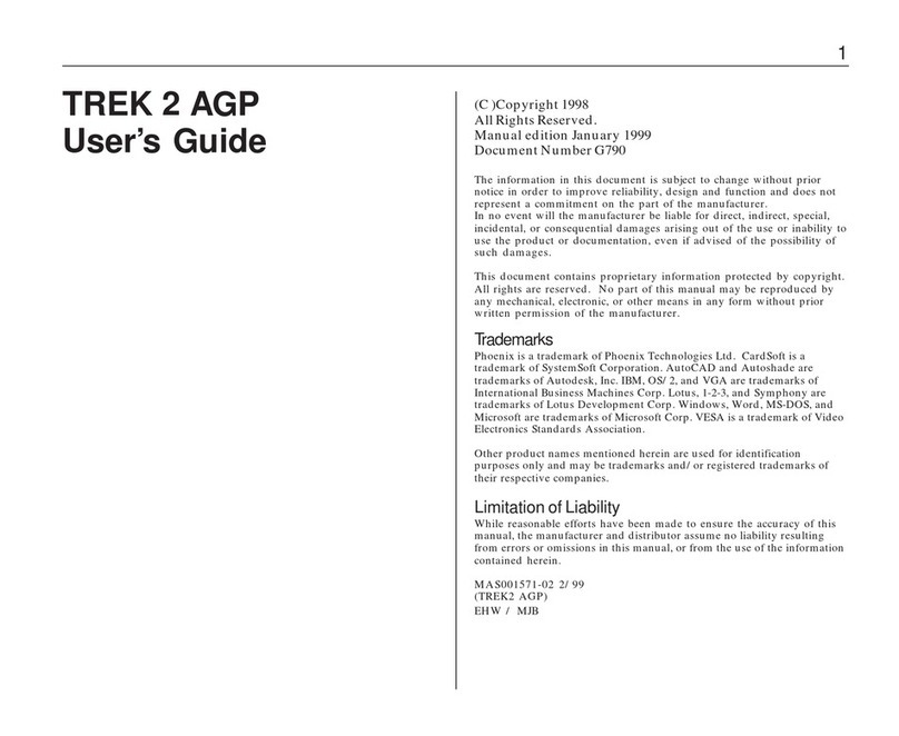 Micron Electronics TransPort TREK 2 AGP User manual