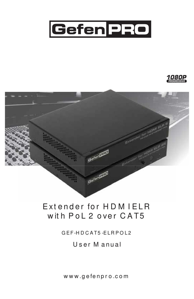 Gefen Pro GEF-HDCAT5-ELRPOL2 user manual