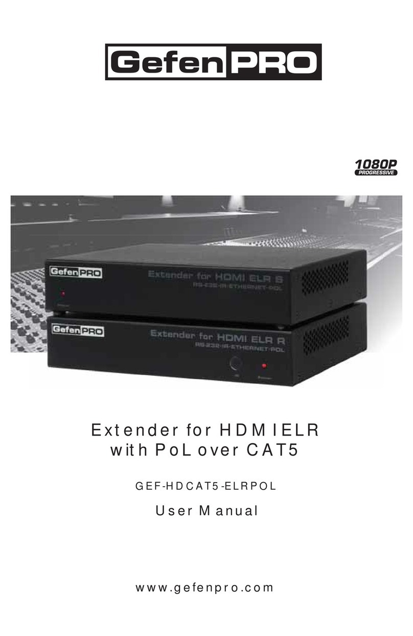 Gefen Pro GEF-HDCAT5-ELRPOL user manual