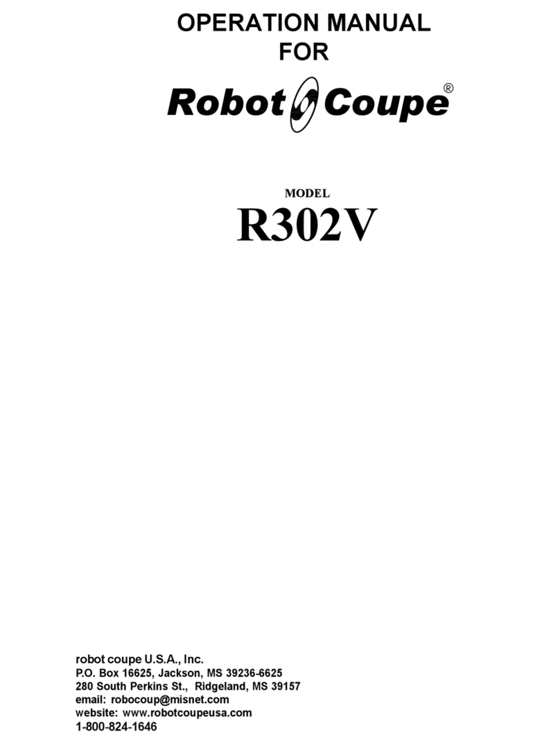 Robot Coupe R302V User manual