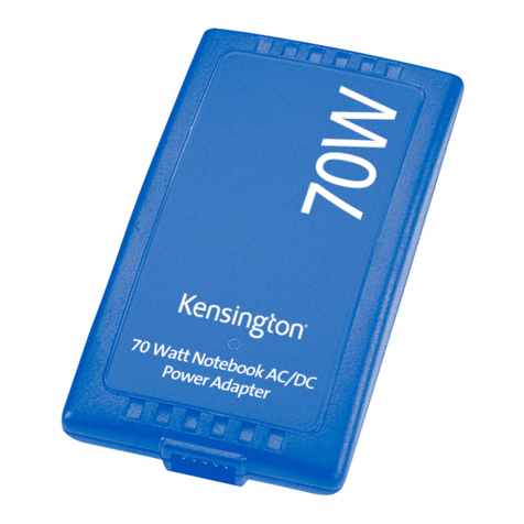 Kensington 70-watt AC/DC Power Adapter user manual