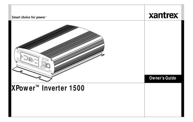 Xantrex XPower 1500 User manual