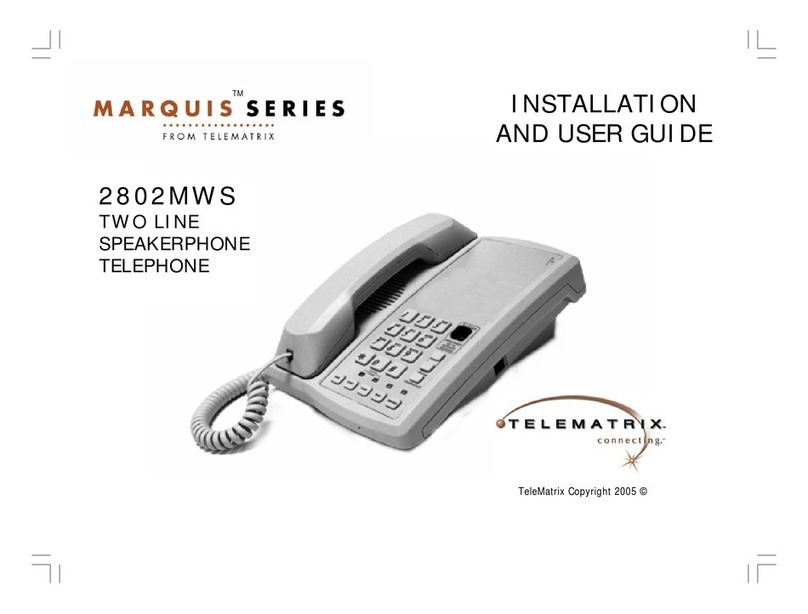 Telematrix Marquis 2802MWS User manual