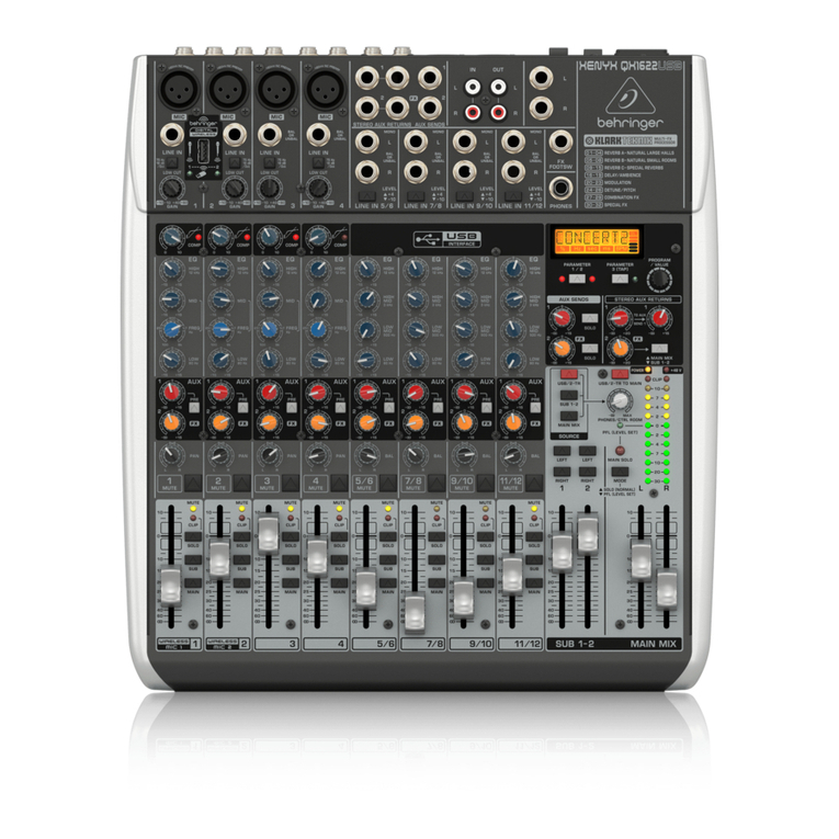 Behringer Xenyx QX2442USB user manual
