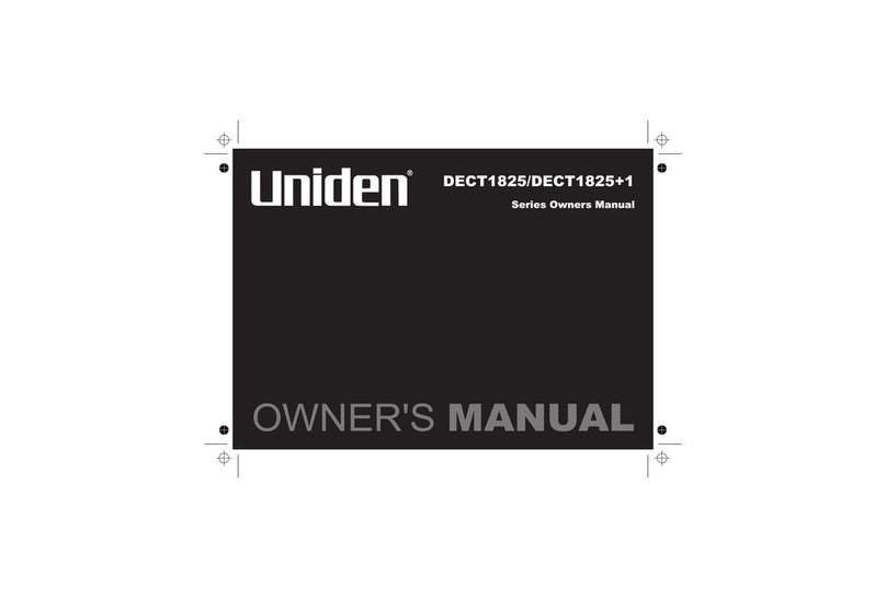 Uniden DECT1825 User manual Uniden DECT1825 User manual