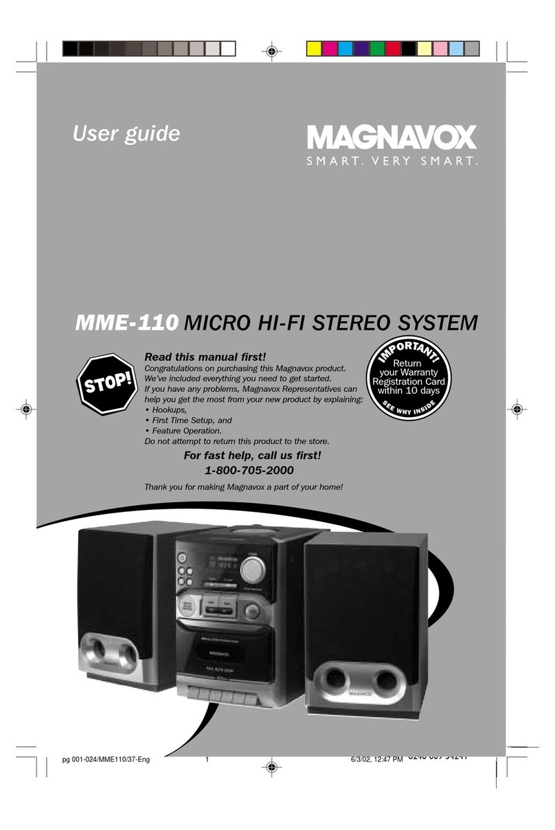 Magnavox MME-110 User manual