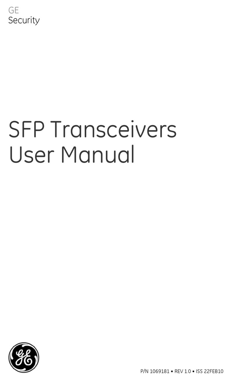 GE Security SFP User manual