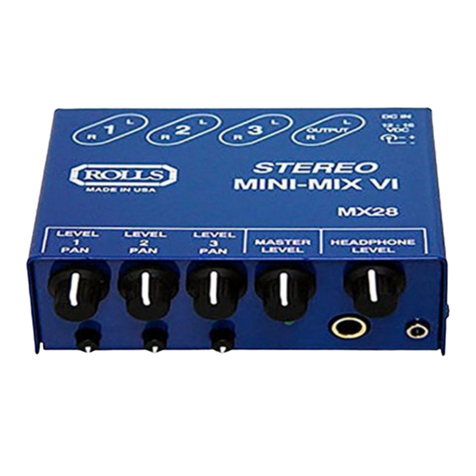 Rolls MiniMix VI MX28 User manual