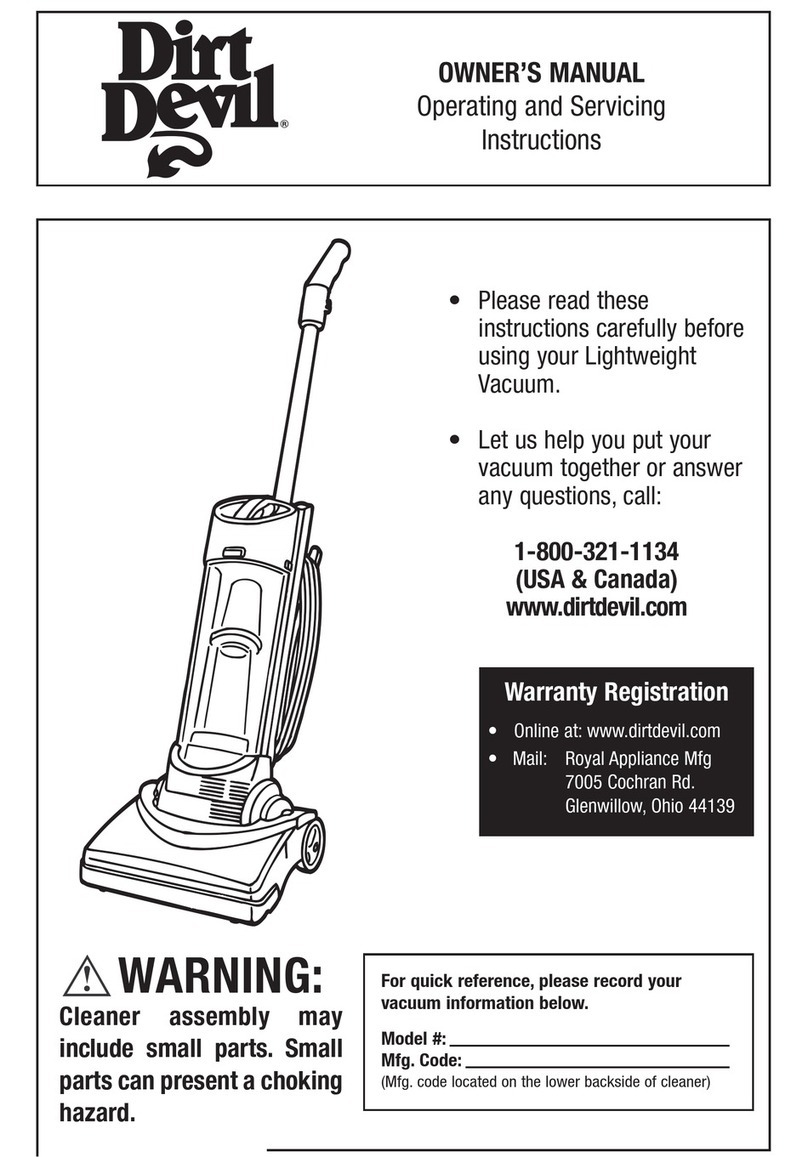 Dirt Devil Lightweight User manual