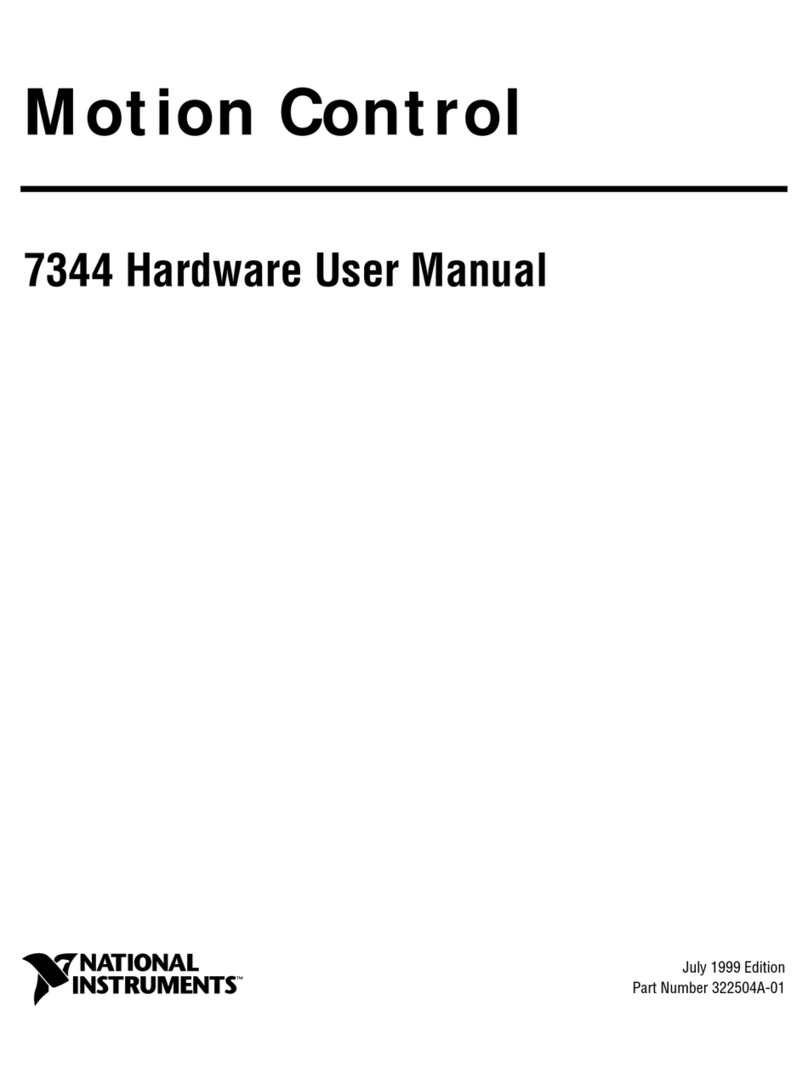 National Instruments Motion Control 7344 User manual