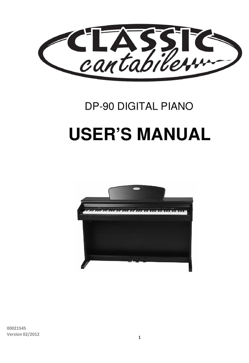 Classic Cantabile DP-90 User manual