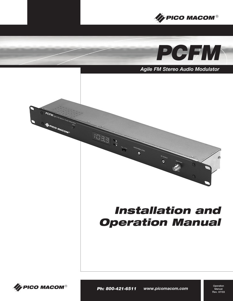 Pico Macom PCFM User manual