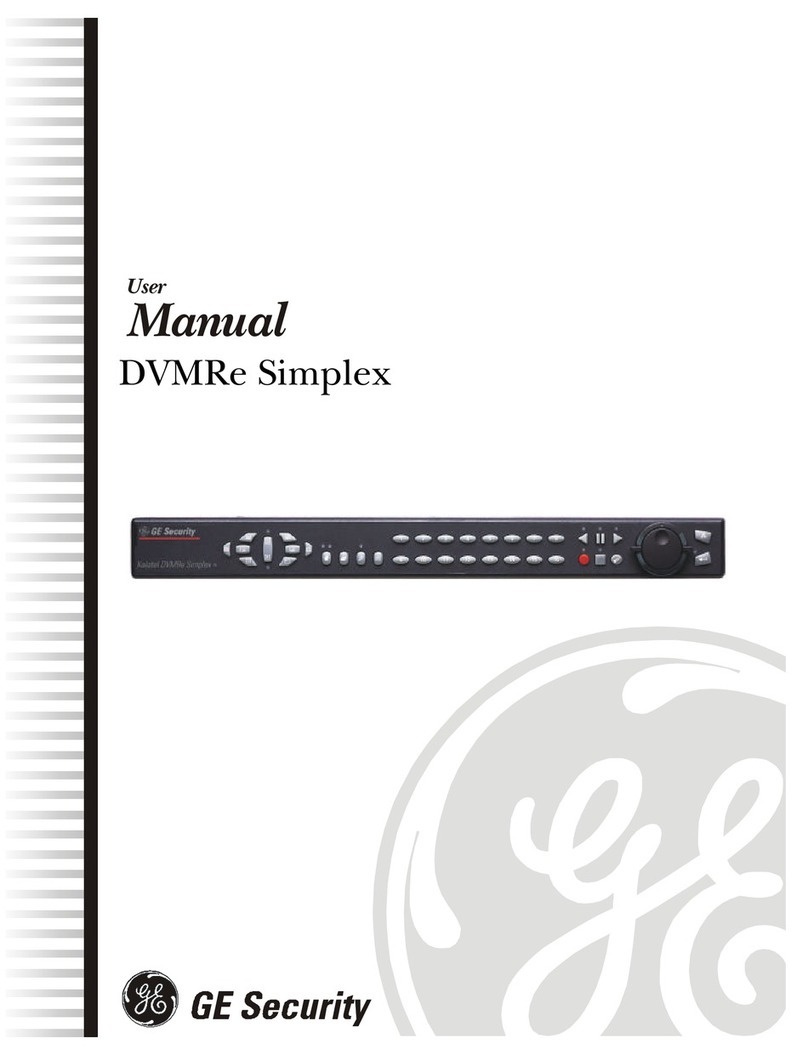 GE Security DVMRe Simplex user manual