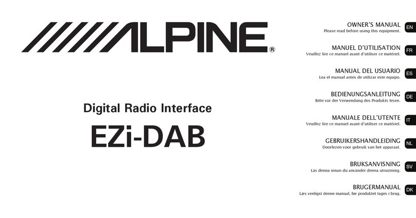 Alpine EZi-DAB User manual
