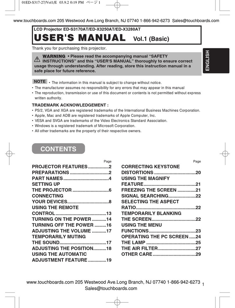 Touchboards ED-S3170AT User manual