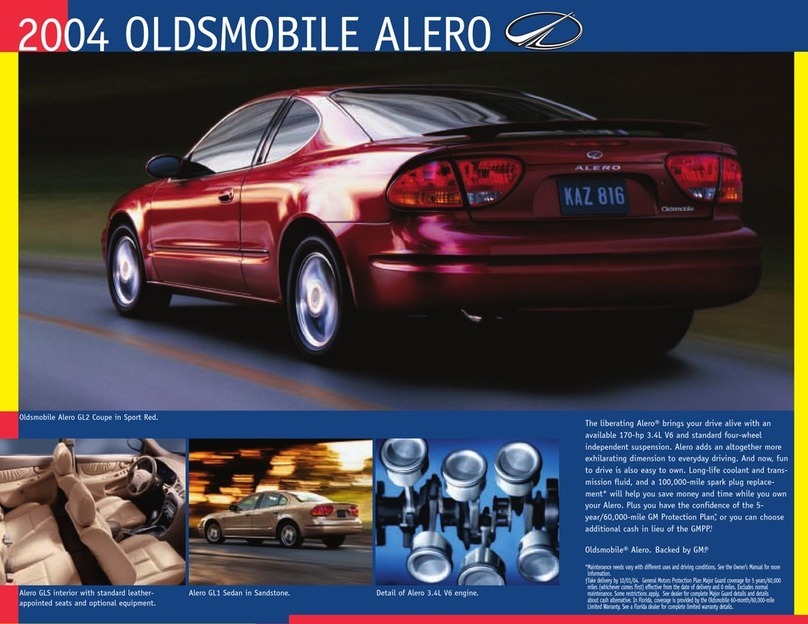 Oldsmobile 2004 Alero User manual