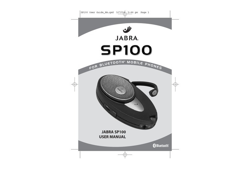 Jabra SP100 User manual Jabra SP100 User manual
