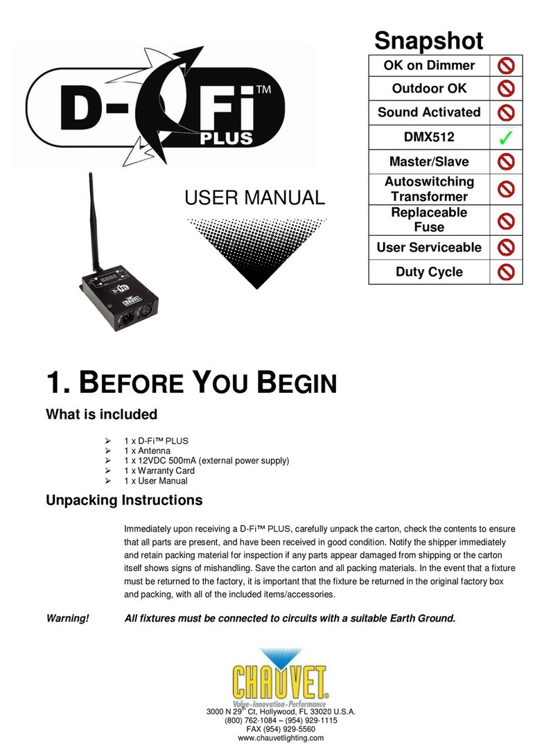 Chauvet D-Fi Plus user manual Chauvet D-Fi Plus user manual