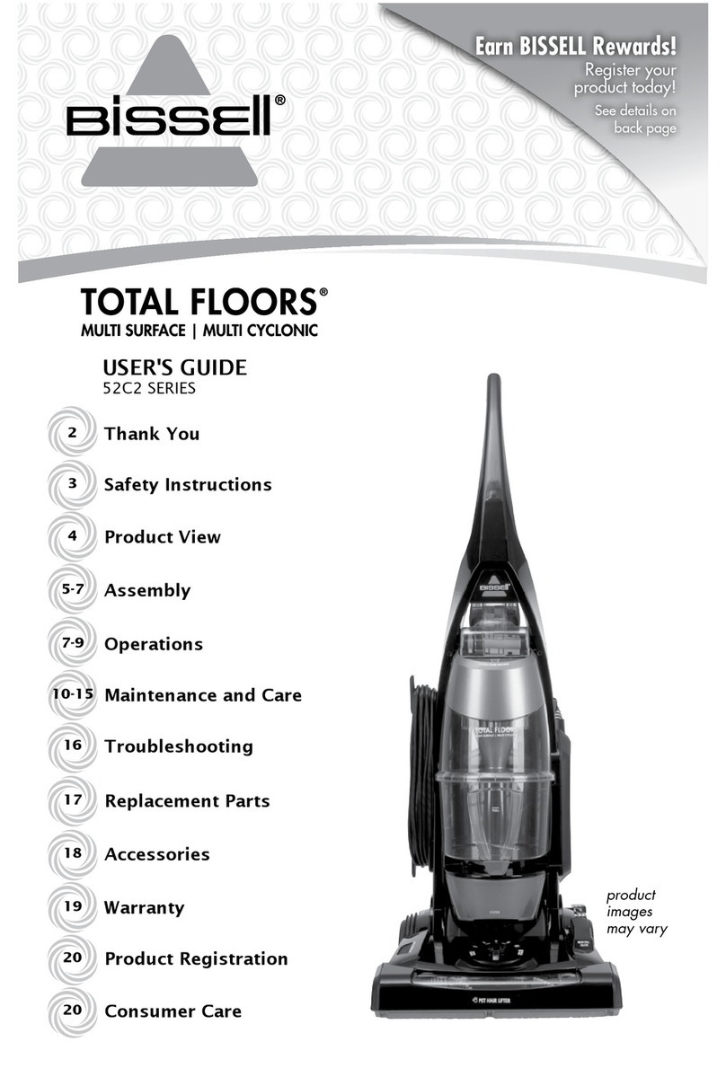 Bissell Total Floors® Complete Vacuum 52C2 user guide Bissell Total Floors® Complete Vacuum 52C2 user guide