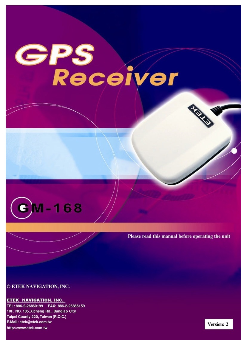 Etek Navigation GM-168 user manual Etek Navigation GM-168 user manual