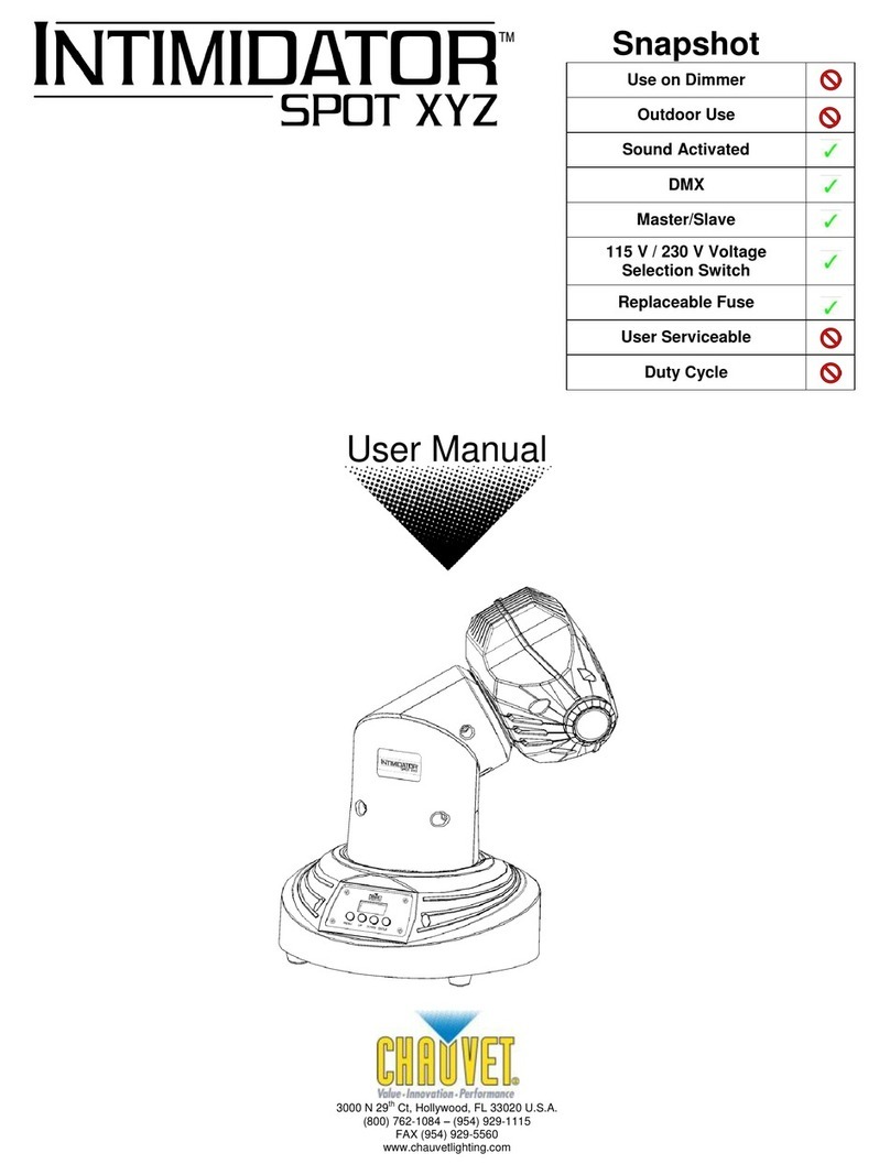 Chauvet Intimidator Spot XYZ user manual