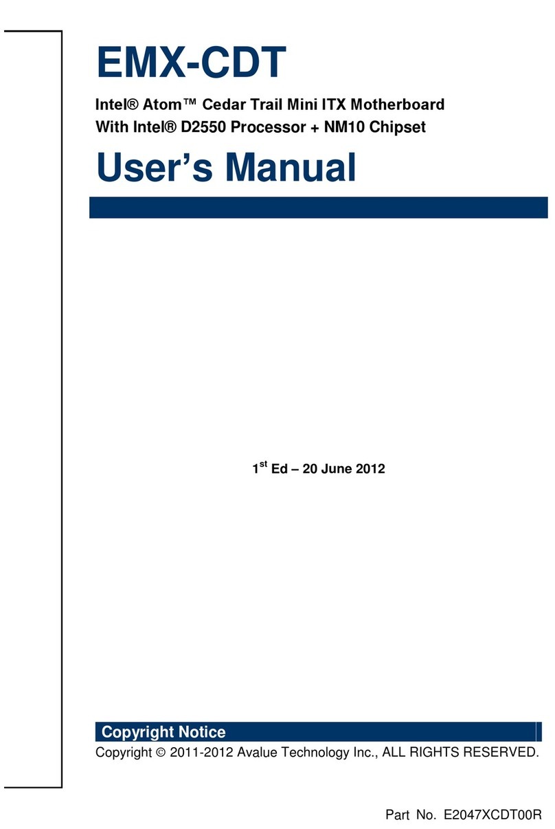 Avalue Technology EMX-CDT user manual