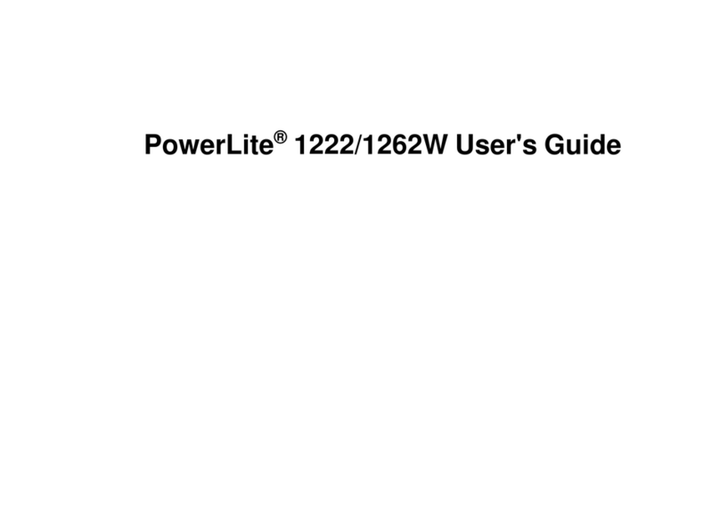 Epson PowerLite 1222 user guide