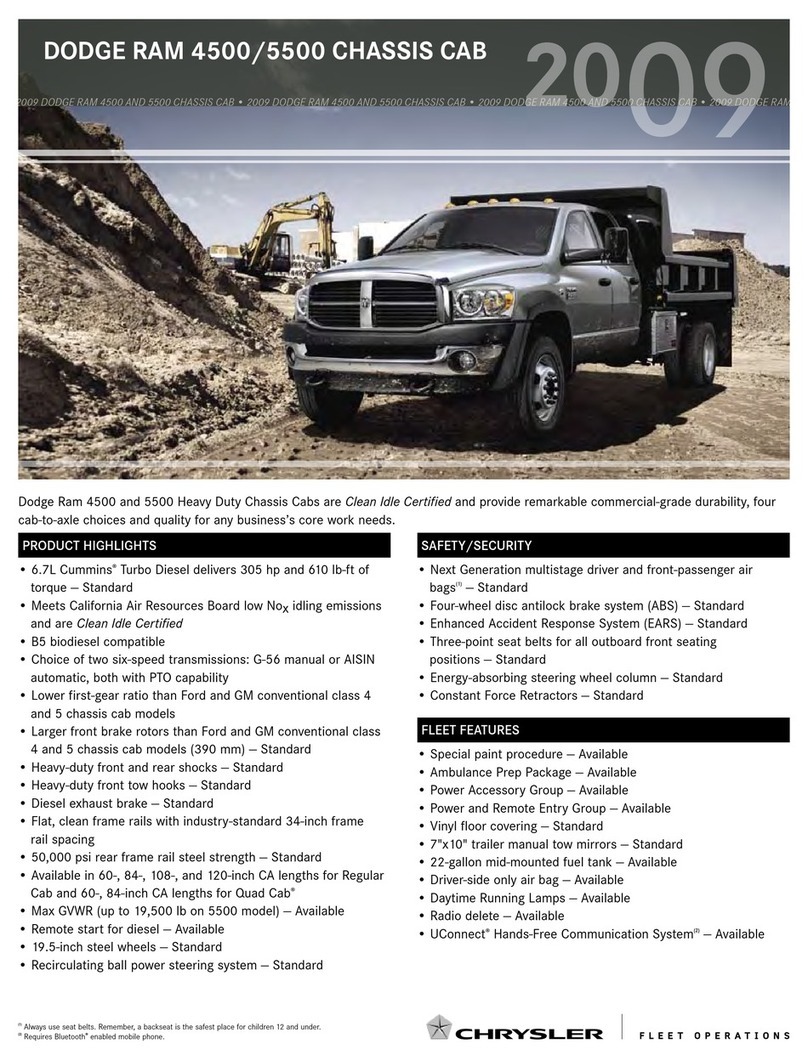 Chrysler Dodge Ram 5500 Chassis Cab 2009 User manual