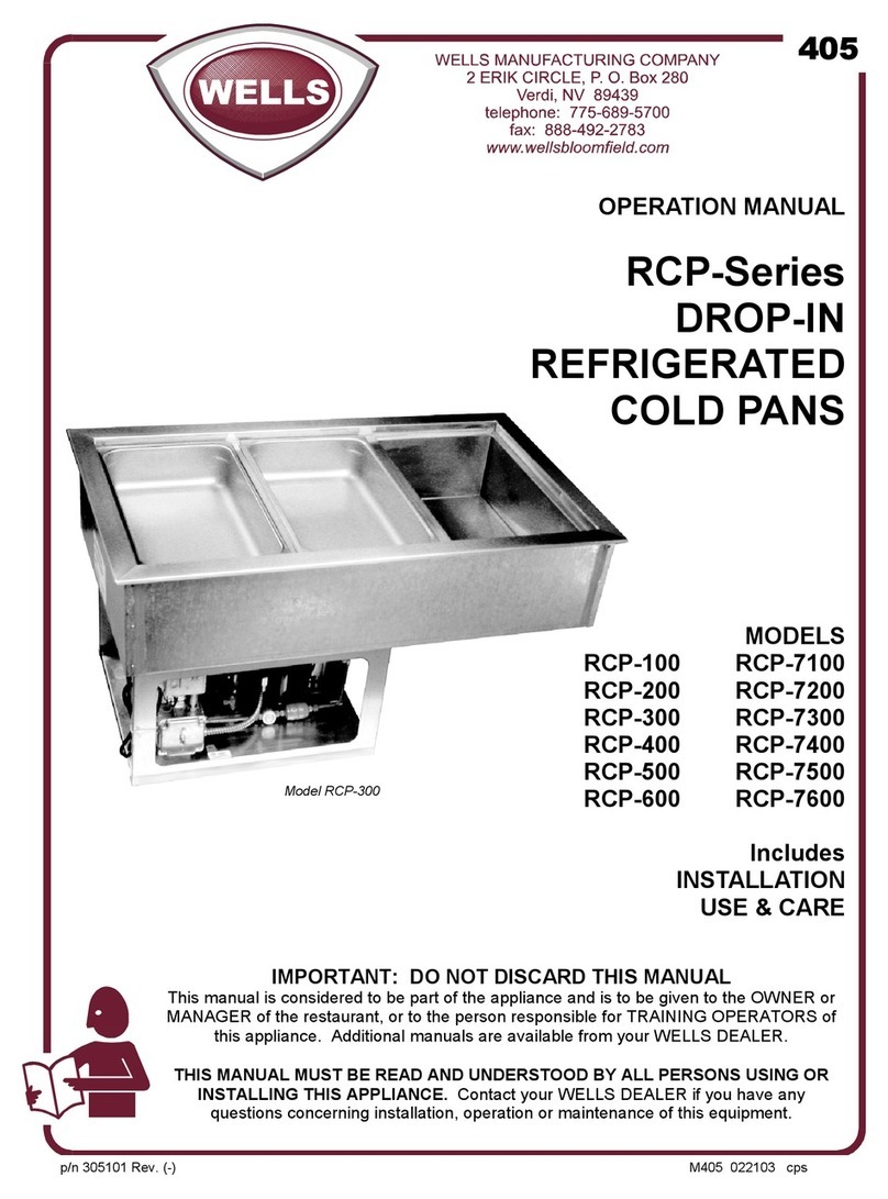 Wells RCP-100 User manual