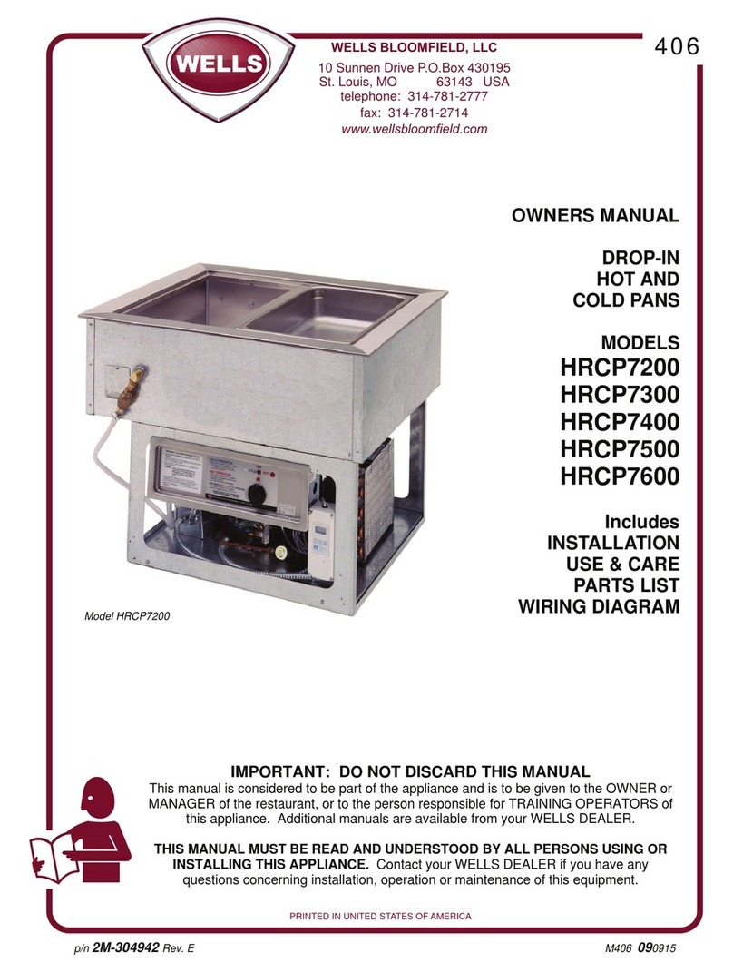 Wells HRCP7200 User manual