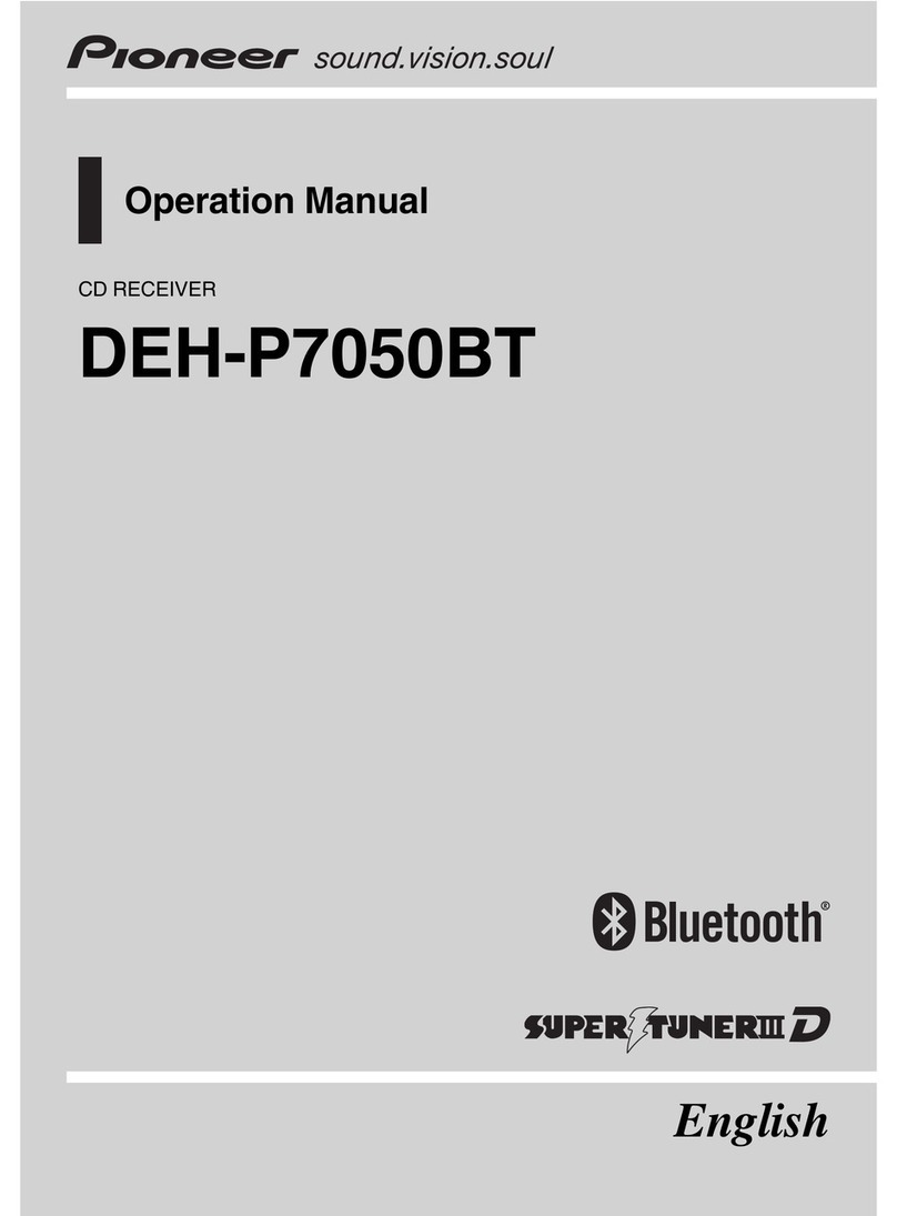 Pioneer DEH-P7050BT XN Operation manual