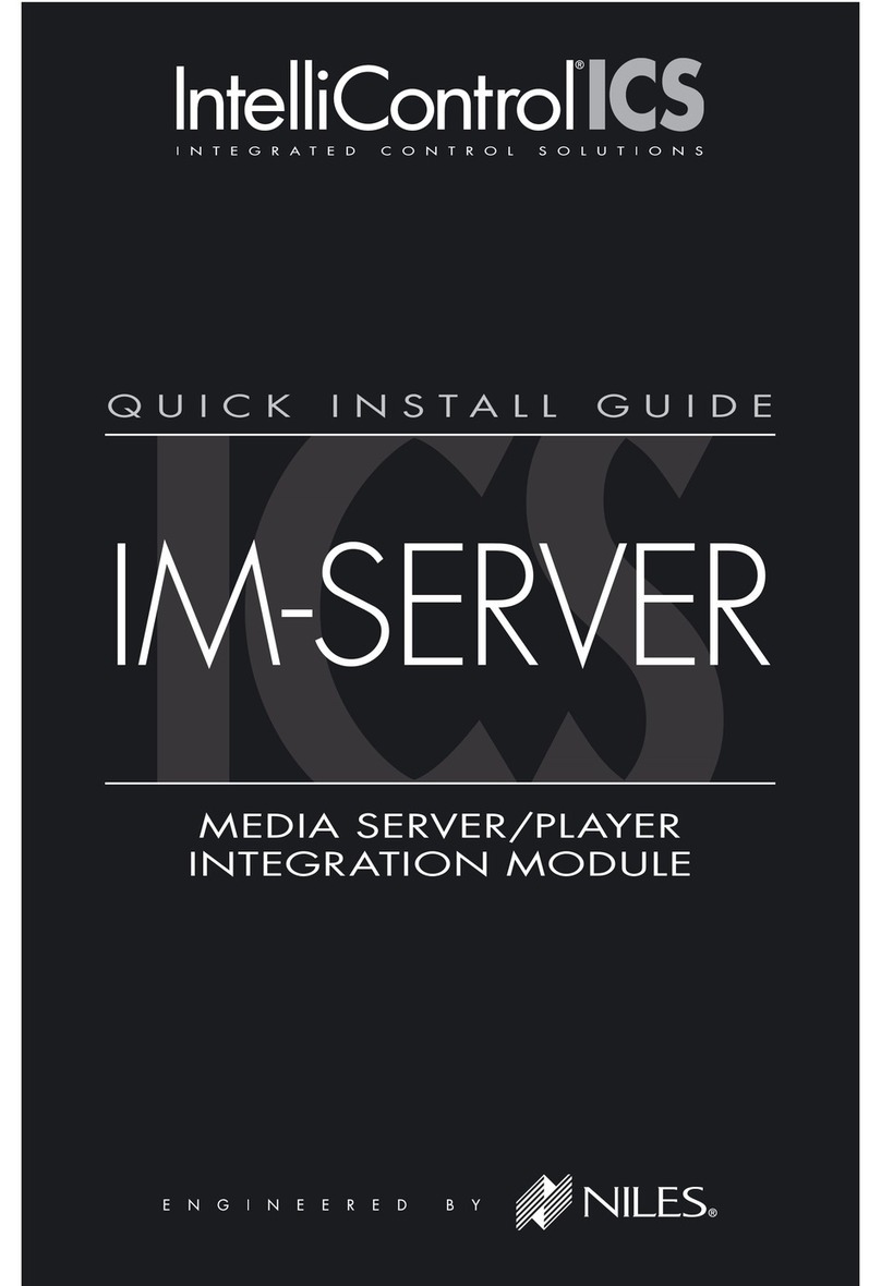 Niles IM-SERVER Quick install guide