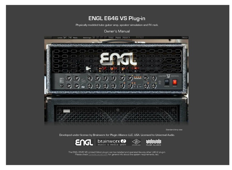 Engl E646 VS Limited Edition User manual