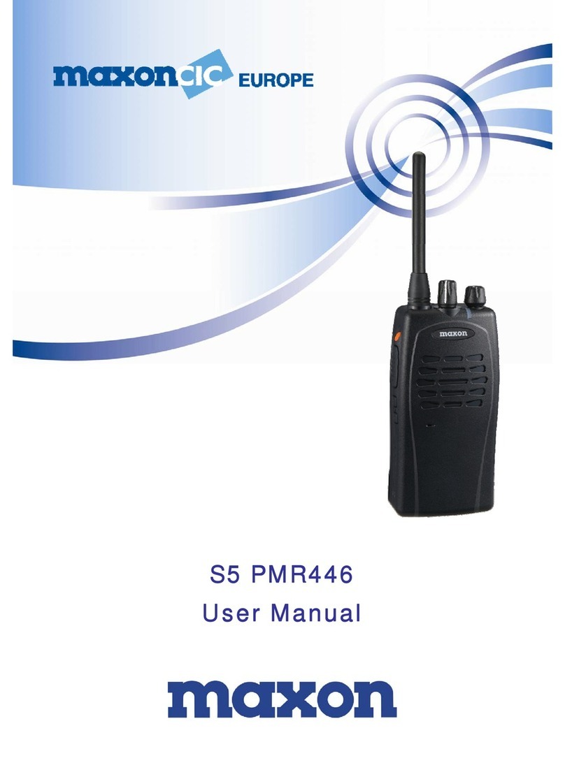 Maxon S5 PMR446 User manual