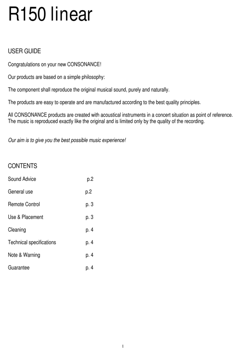 Consonance R150 Linear user guide