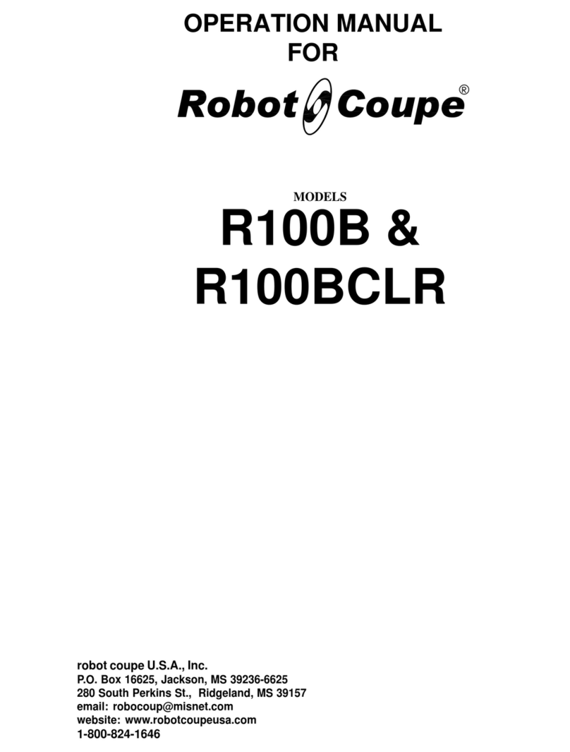 Robot Coupe R100B User manual