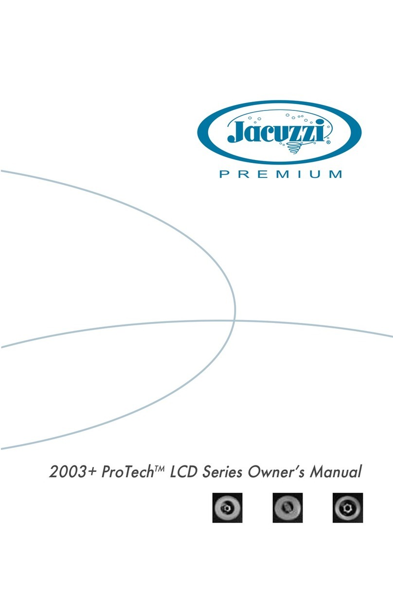 Jacuzzi 2003+ ProTech LCD Series User manual Jacuzzi 2003+ ProTech LCD Series User manual
