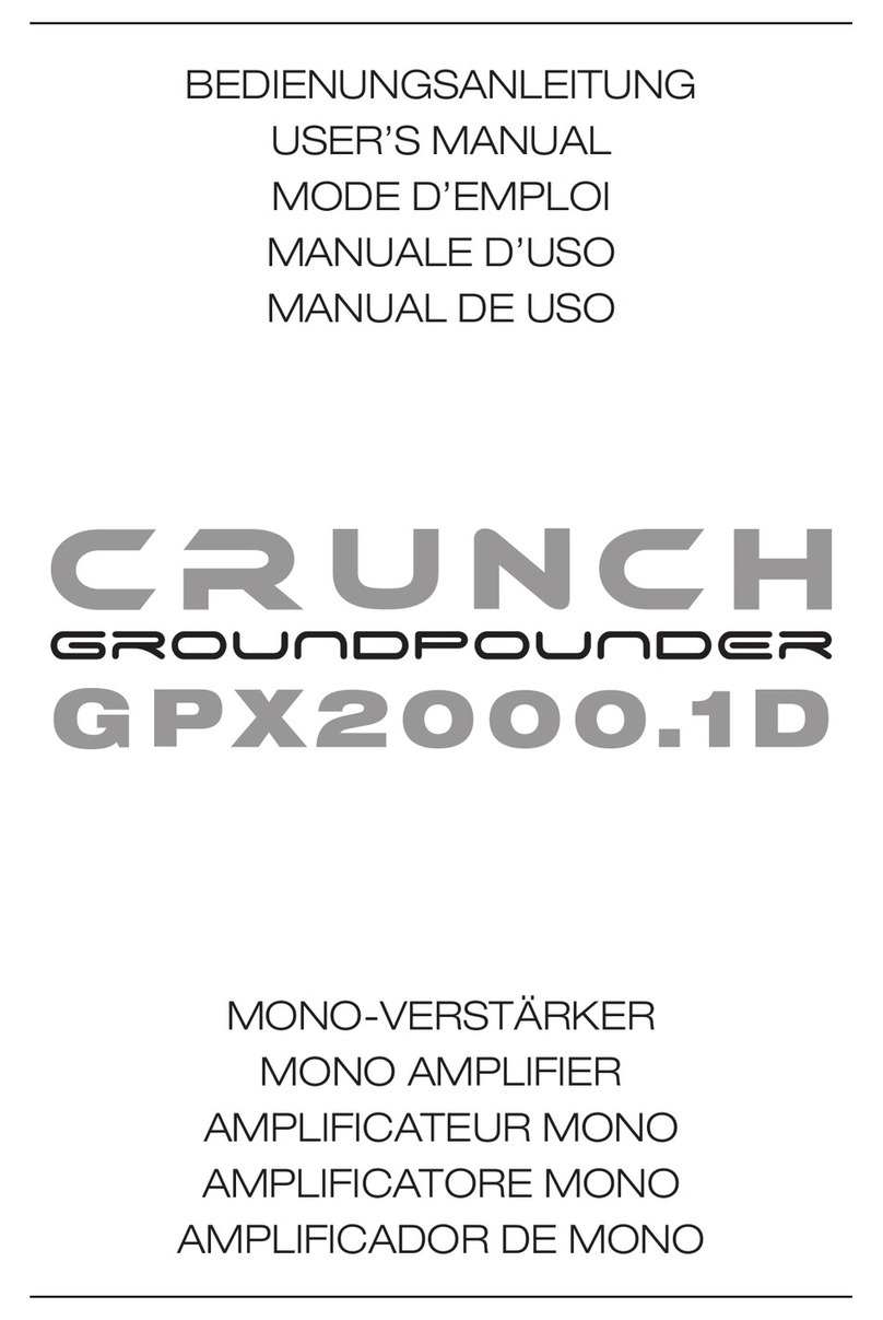 Crunch groundpounder GPX2000.1D User manual
