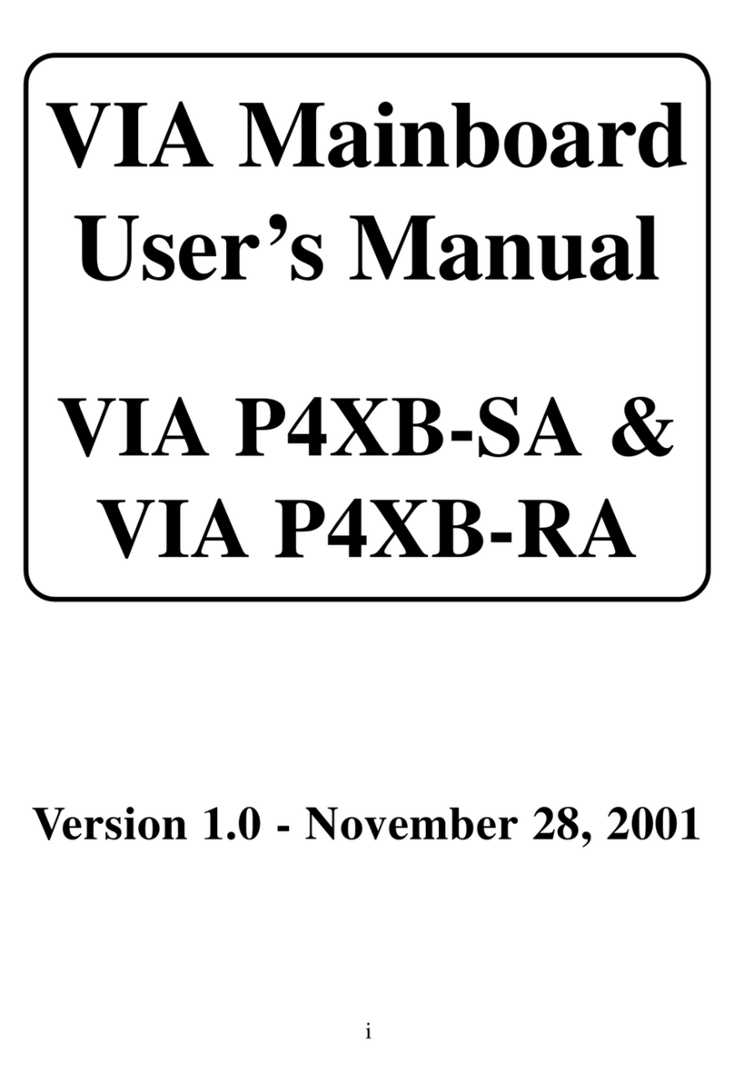 VIA Technologies VIA P4XB-SA User manual VIA Technologies VIA P4XB-SA User manual