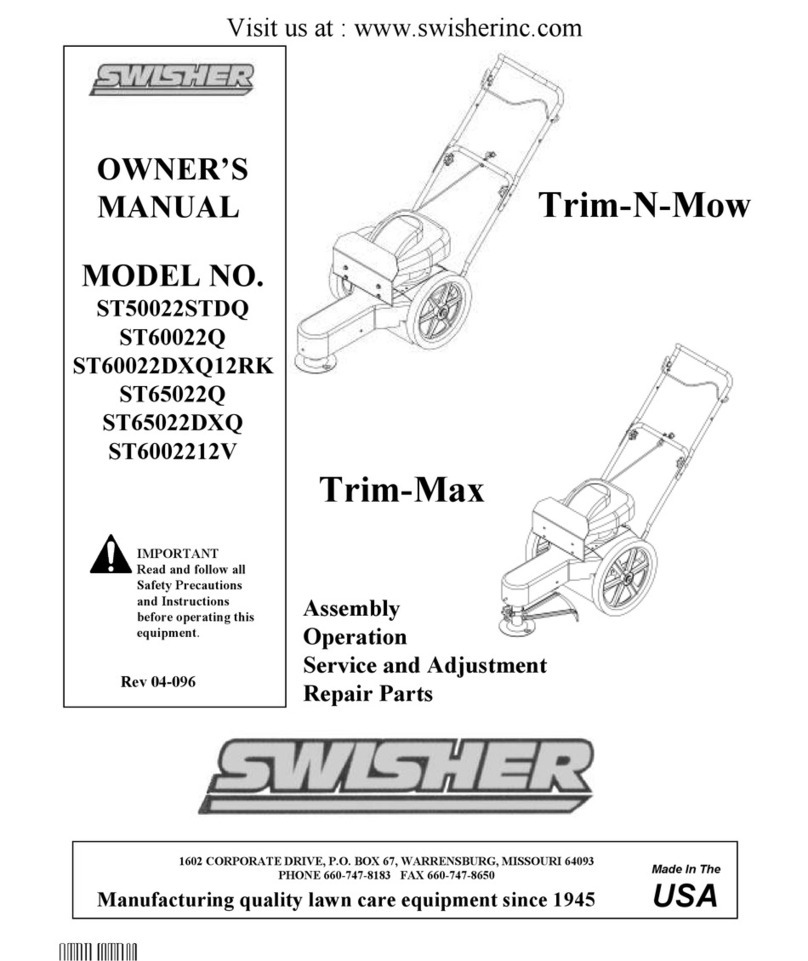 Swisher ST50022STDQ User manual Swisher ST50022STDQ User manual