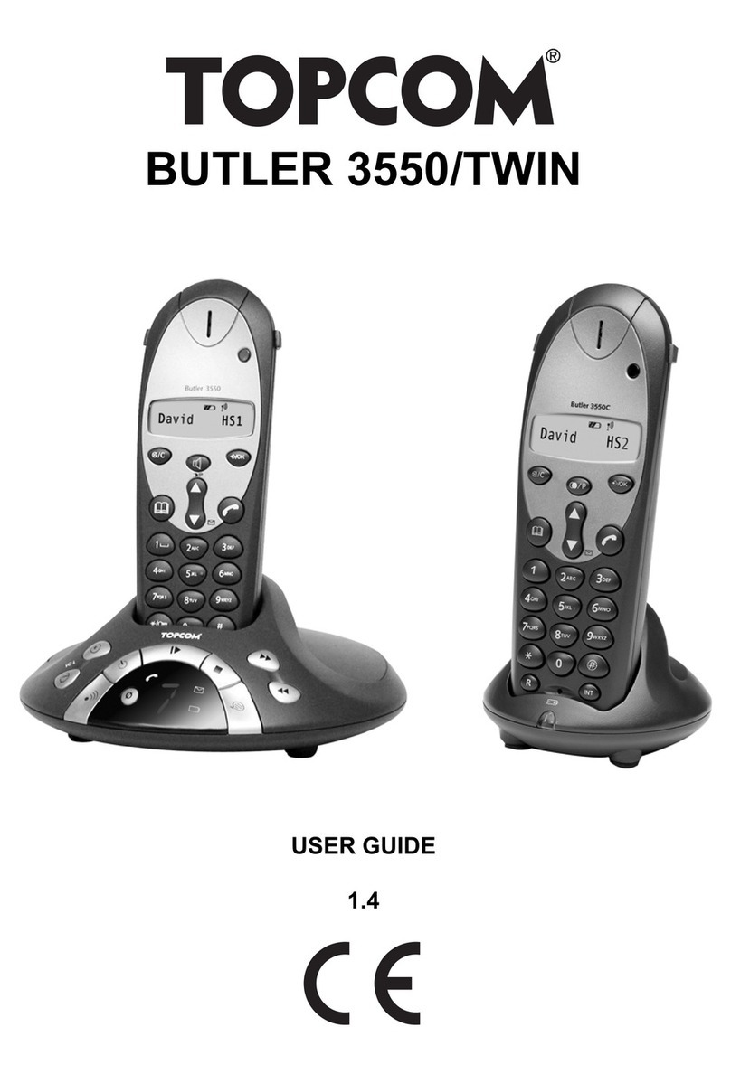 Topcom BUTLER 3550 User manual